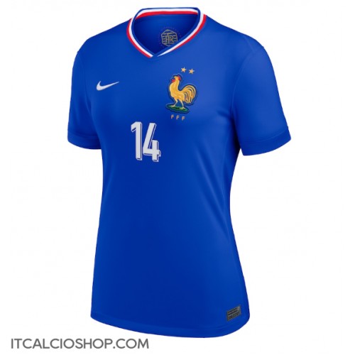 Francia Adrien Rabiot #14 Prima Maglia Femmina Europei 2024 Manica Corta